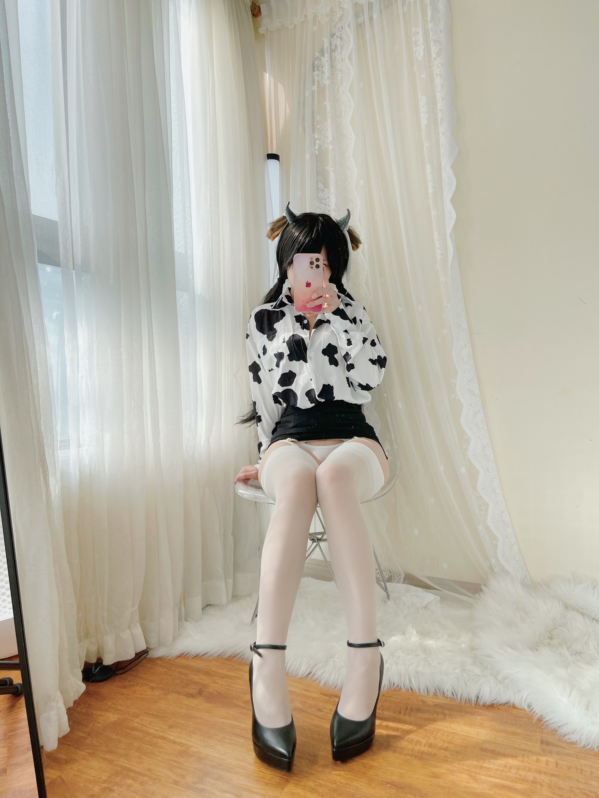 小仓千代w - NO.019 奶牛衬衣 [30P]-XikXak
